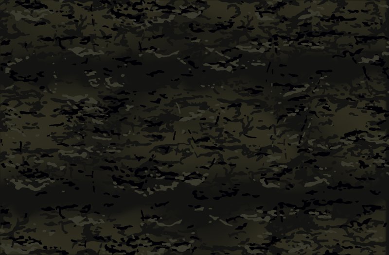 Камуфляж черный "мультикам" (Multicam Black)