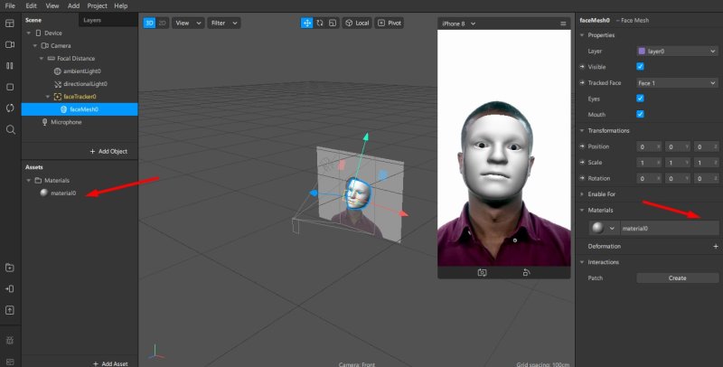 Маска для Spark ar