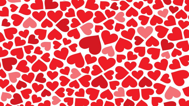 Сердечки фон