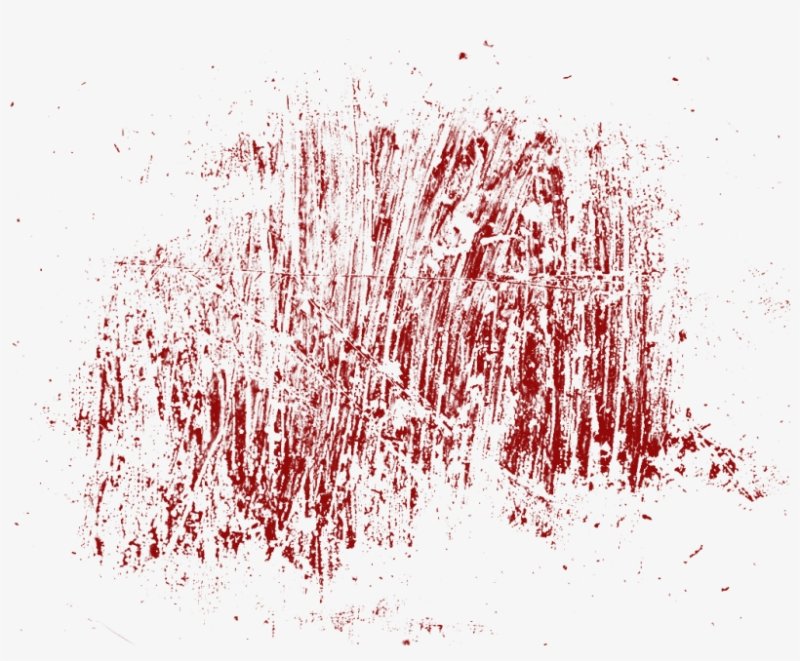 Пятна крови на прозрачном фоне