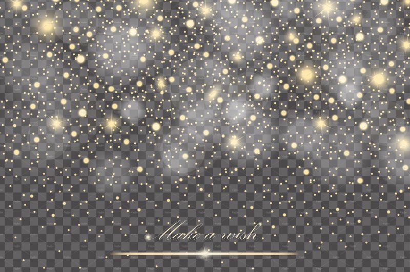 Звездная пыль на прозрачном фоне