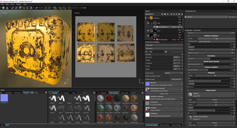 Текстурирование в substance Painter