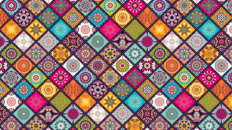 Яркие узоры