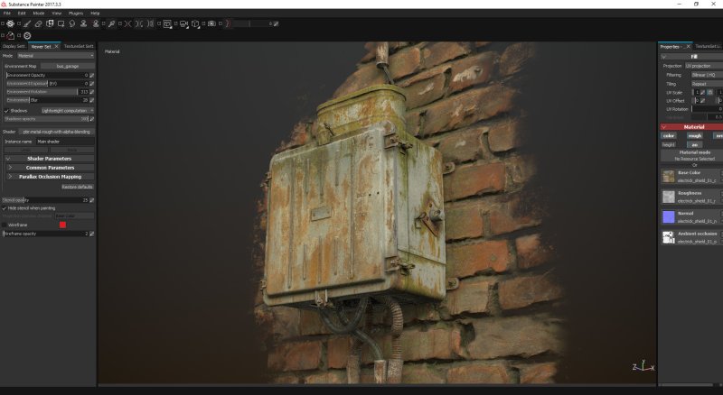 Substance Painter Интерфейс