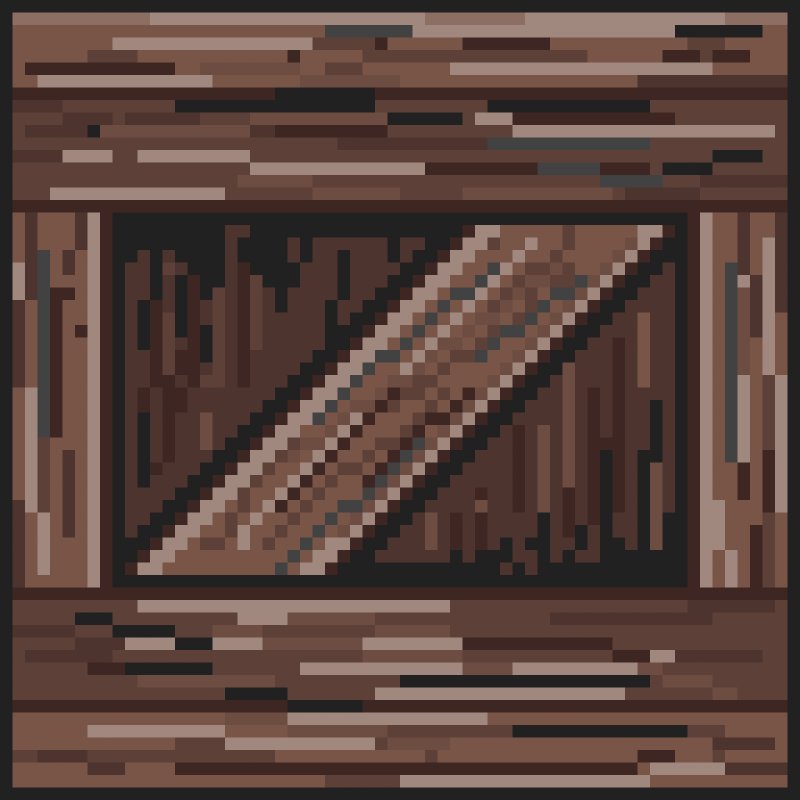 Деревянный ящик пиксель арт