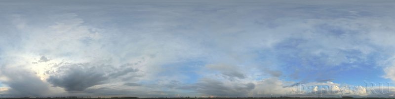 Пасмурное небо панорама