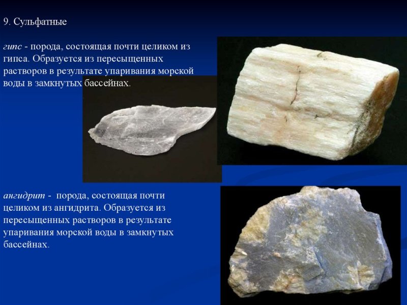 Сульфатные породы