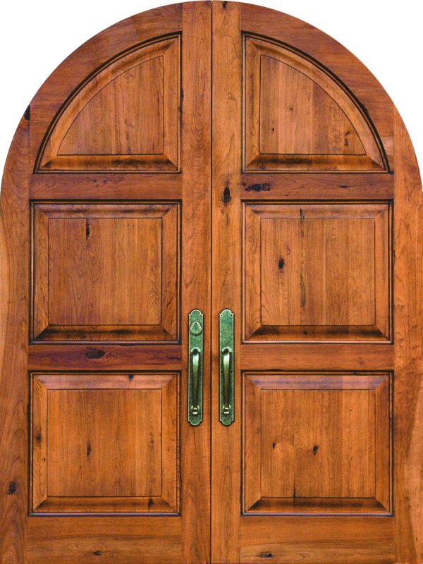 Двойная деревянная дверь