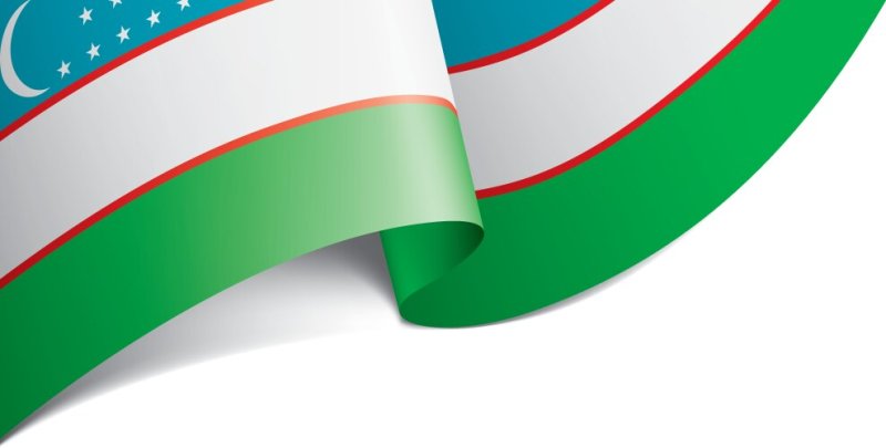 Флаг Узбекистана вектор