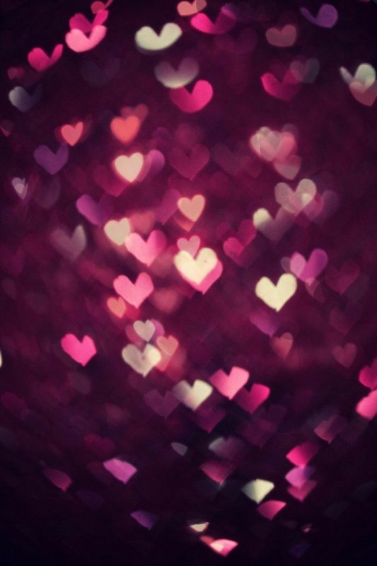 Сердечки фон