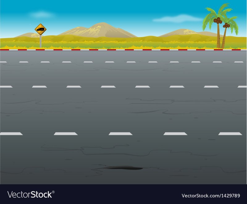 Дорога вид сбоку