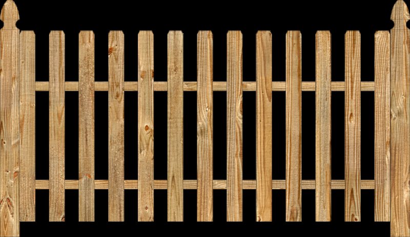 Деревянный заборчик