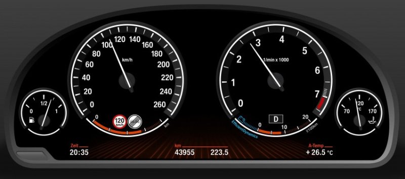БМВ f10 спидометр