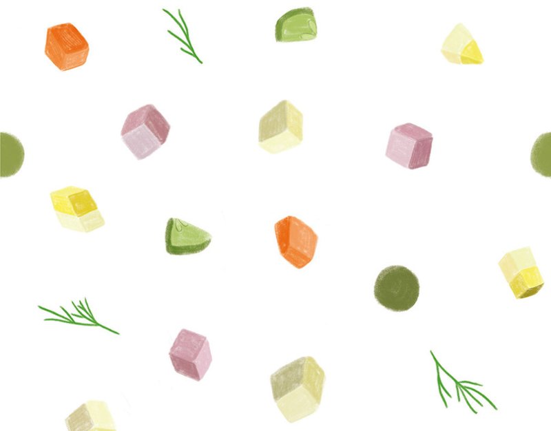 Салат Оливье рисунок