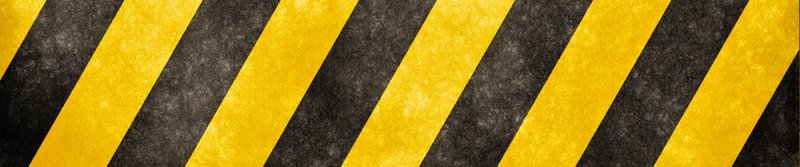 Лента оградительная желто-черная