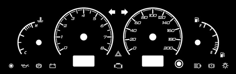 Шкалы приборов ВАЗ 2114