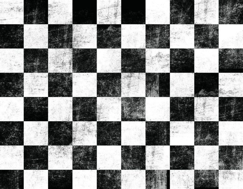 Черно белая шахматная плитка