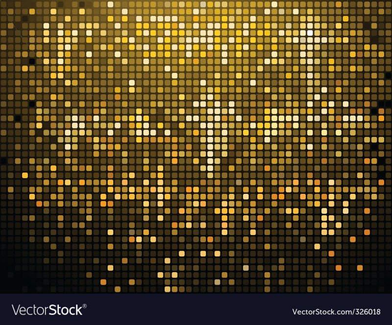 Мозаика черный золото