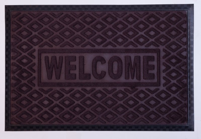 Коврик придверный ornament Silver 74x44 см