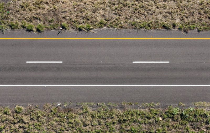 Дорога вид сверху