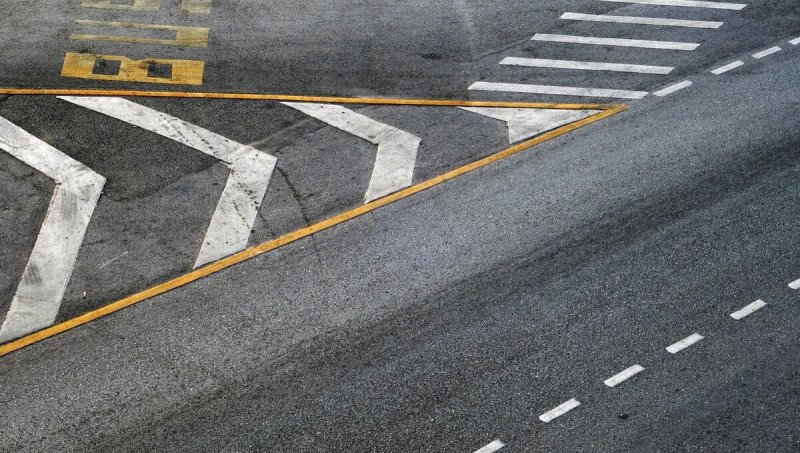 Асфальт с разметкой