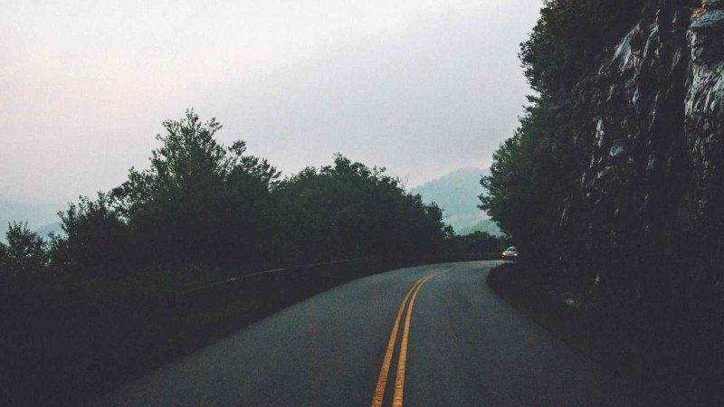 Дорога поворот