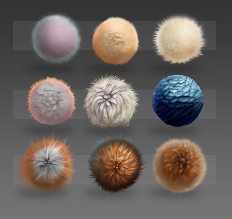 Шерсть референс