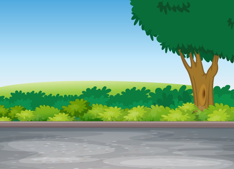 Пейзаж с дорогой для детей