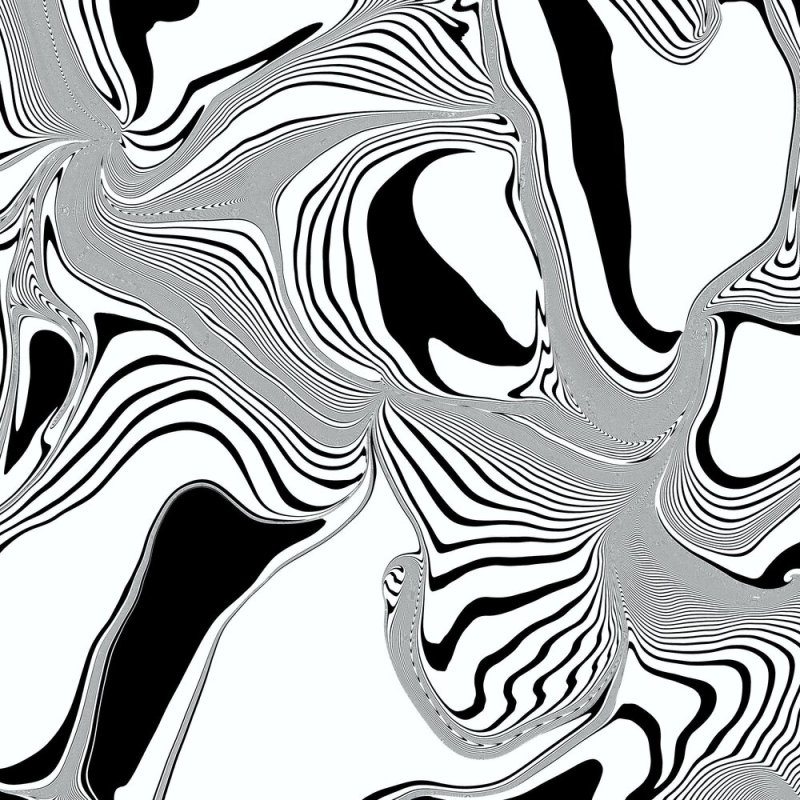Чёрно-белая абстракция