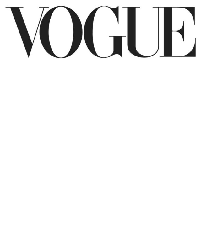 Обложка журнала Vogue для фотошопа