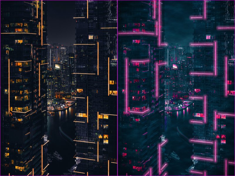 Киберпанк здания